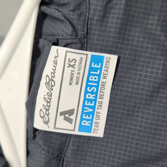 NWT Eddie Bauer Ignitelite Reversible Hooded Jacket Dusty Blue Gray First Ascent - Picture 3 of 15